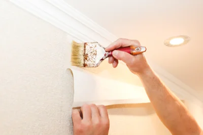 Pose de papier peint à Placé — revêtements muraux et toiles de verre